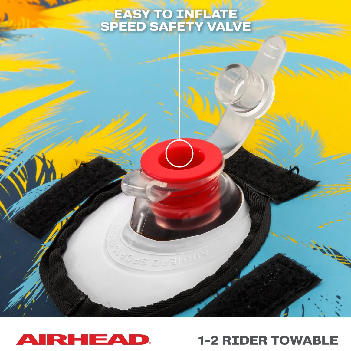 Club Palm | 1-2 Rider Towable Tube for Boating