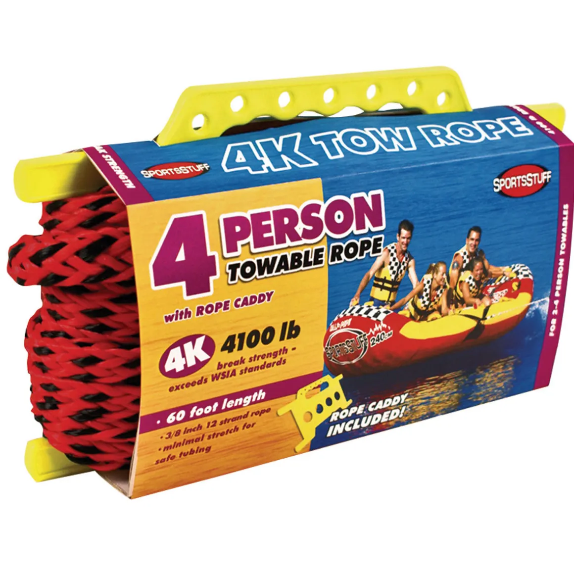 4K Tow Rope for Tubing | 4 Rider - 60 ft.